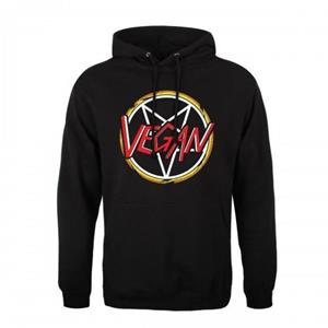 Grindstore Heren metalen veganistische hoodie L zwart