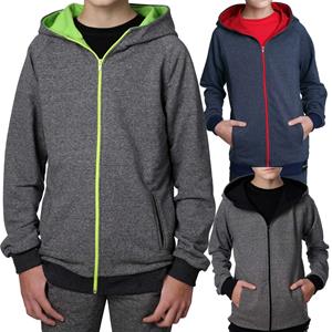 BEZLIT Jungen Sweatjacke mit Kapuze meliert 104 blauw