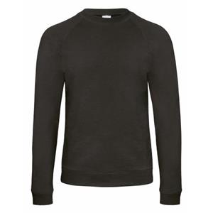 B and C B&C Denim Starlight Raglan Slub-sweatshirt voor heren S roestrode kleur