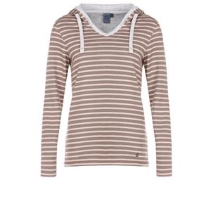 Elkline Hoodie Favorite Streifen Kapuzenpullover V-Ausschnitt leicht
