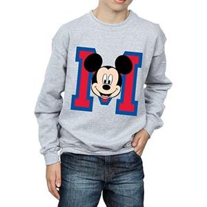 Disney jongens Mickey Mouse gezicht Sweatshirt 12-13 grijs
