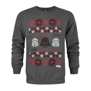 Star Wars Mens Darth Vader Fair Isle Kersttrui