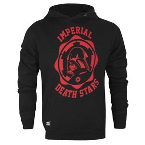 Star Wars Official Mens Imperial Death Stars College Hoodie M zwart