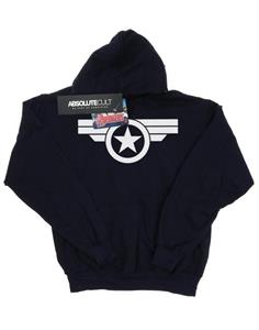 Marvel Boys Captain America Super Soldier-hoodie 12-13 marineblauwe kleur