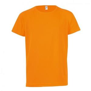 SOLS Sportief unisex T-shirt met korte mouwen voor kinderen/kinderen 10yrs franse blauwe kleur