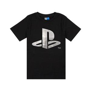 PlayStation jongens logo folie T-shirt 5-6 Years zwart
