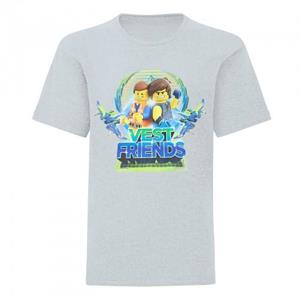 Pertemba FR - Apparel Lego Movie 2 jongens Emmet en Rex Vest vrienden T-shirt 5-6 Years grijs