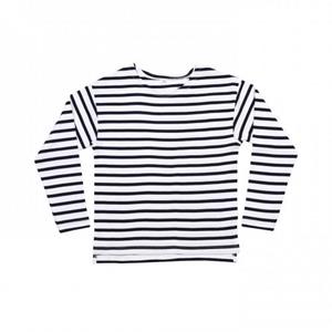 Babybugz Bretons T-shirt met lange mouwen voor kinderen/kinderen 2-3 Years Vloot/wit