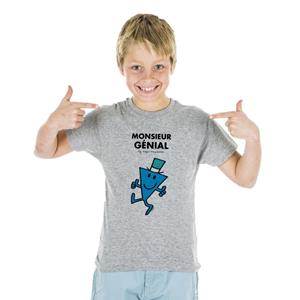 Monsieur Madame Kinder T-shirt MR. AWESOME 2 ans heide grijze kleur