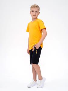 Geel jersey T-shirt met ISSA Plus-opschrift 134 geel