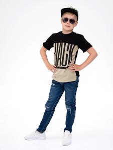 ISSA Plus-T-shirt 122 olijf/zwart