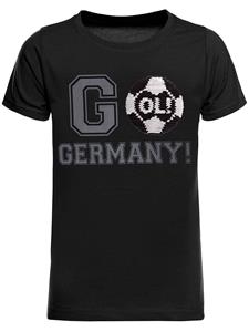 BEZLIT EM 2024 T-shirt voor jongens GO Duitsland omkeerbare pailletten 104 zwart