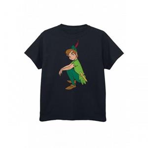 Peter Pan jongens klassiek katoenen T-shirt 12-13 zwart