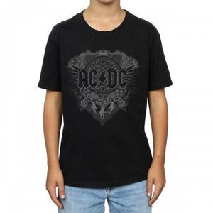AC/DC jongens T-shirt van zwart ijskatoen 12-13 zwart
