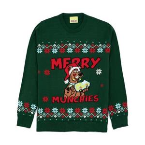 Scooby Doo heren gebreide kersttrui M rood/groen