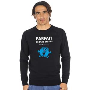 Monsieur Madame Herensweatshirt - PERFECT VAN VADER OP ZOON XS zwart
