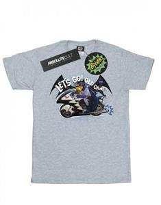 DC Comics Batman TV-serie Bat Bike T-shirt voor jongens 12-13 zwart