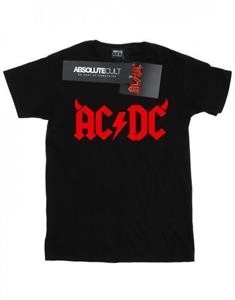 AC/DC T-shirt met hoornslogo voor jongens 12-13 wit