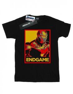 Marvel Boys Avengers eindspel Iron Man poster T-shirt 12-13 wit