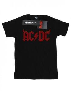 AC/DC katoenen T-shirt met hoornslogo voor meisjes 12-13 wit