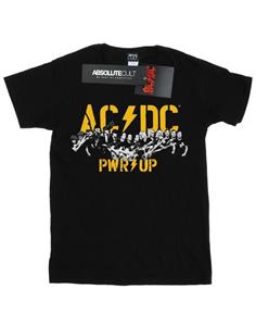 AC/DC PWR UP Portrait Motion katoenen T-shirt voor meisjes 12-13 zwart