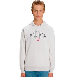 Ma Petite Tribu Herensweater met capuchon - CAPTAIN PAPA XS vuilwit