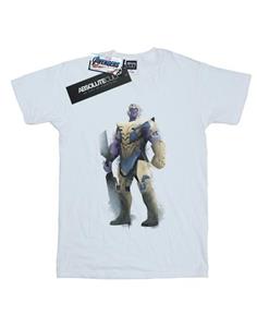 Marvel Boys Avengers Endgame geschilderd Thanos T-shirt 12-13 wit