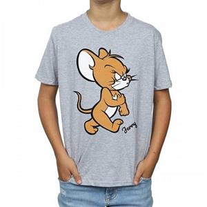 Tom And Jerry Tom en Jerry jongens boze muis T-shirt 12-13 grijs