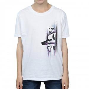 Pertemba FR - Apparel Star Wars: Rogue One Stormtrooper T-shirt van geborsteld katoen voor jongens 12-13 wit