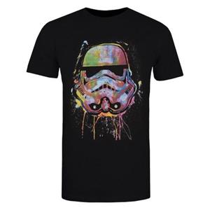 Star Wars jongens Stormtrooper verfspatten katoenen T-shirt 12-13 zwart