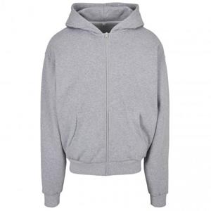 Build Your Brand Heren ultrazware hoodie met volledige ritssluiting L grijs