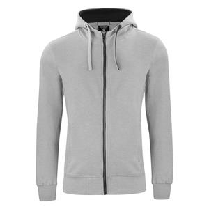 Pertemba FR - Apparel Clique Klassieke gemêleerde herenhoodie met volledige ritssluiting 3XL grijs