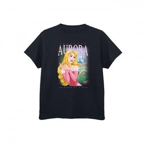 Pertemba FR - Apparel Doornroosje meisjes Aurora Montage katoenen T-shirt 12-13 zwart