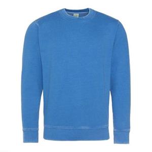 AWDis Hoods herensweatshirt met lange mouwen en gewassen look XS