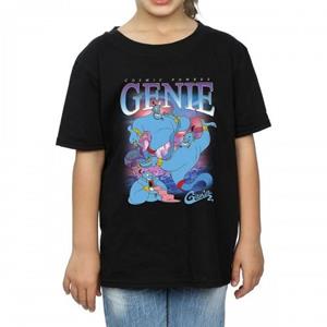 Aladdin Girls Genie Montage katoenen T-shirt 12-13 zwart