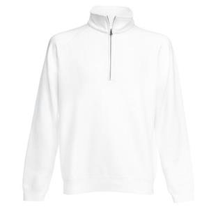 Fruit Of The Loom Heren sweatshirt met ritshals L grijs