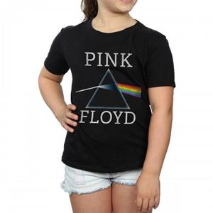 Pink Floyd Girls Dark Side Of The Moon Prism-katoenen T-shirt 12-13 zwart