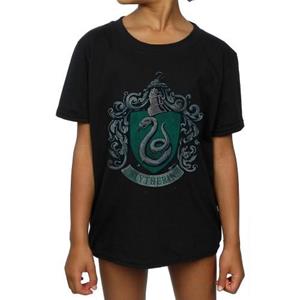 Harry Potter meisjes Zwadderich katoenen T-shirt 12-13 grijs