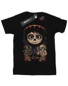 Disney meisjes Coco Miguel gezicht poster katoenen T-shirt 12-13 zwart