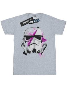 Star Wars meisjes Stormtrooper Command Sketch katoenen T-shirt 12-13 grijs
