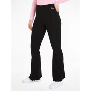 Tommy Jeans Strickhose "TJW FLARED SCRIPT KNIT PANT", mit Tommy-Schriftzug