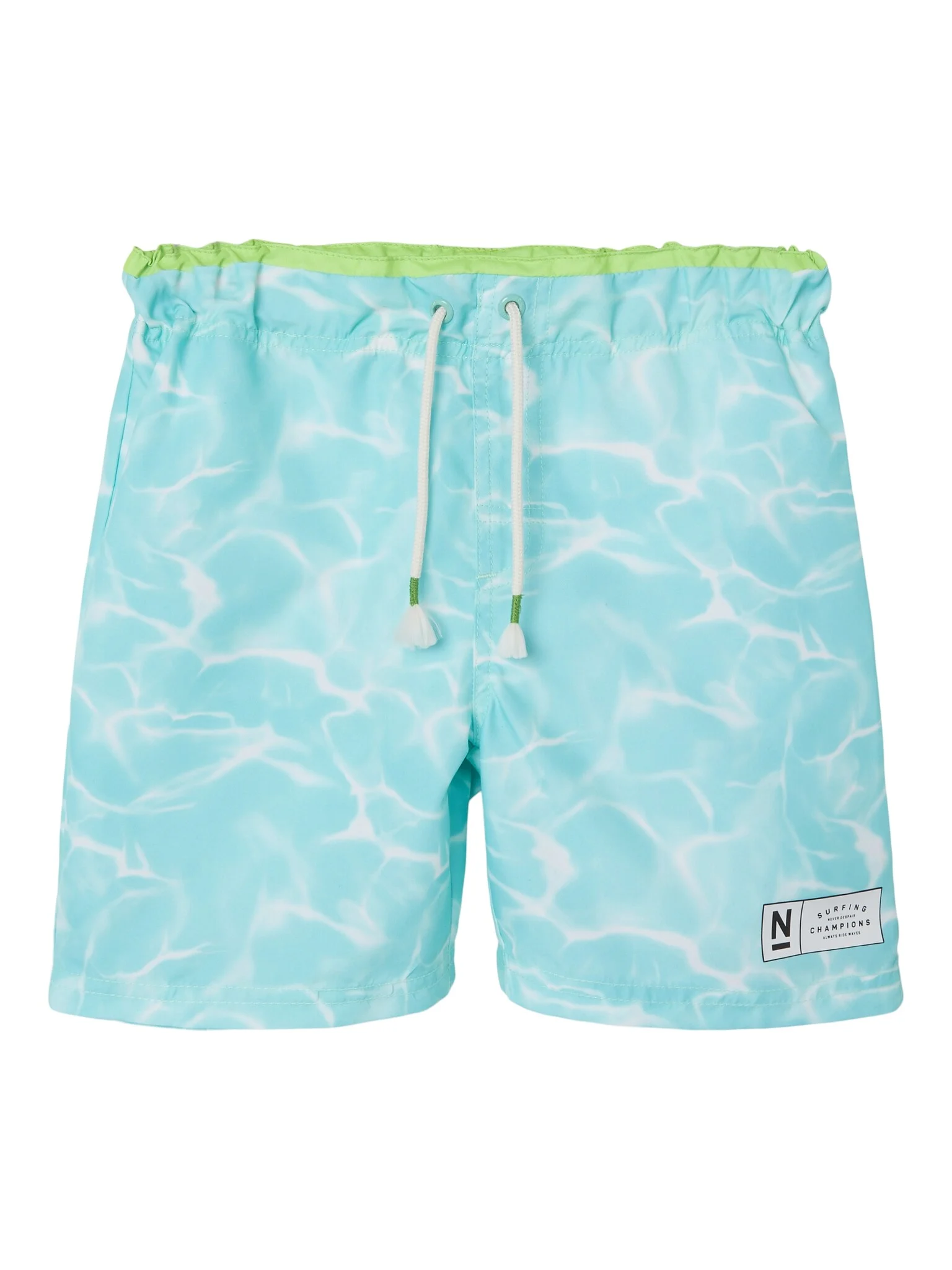 Name It Jongens zwemshort kinderen nkmzaglo waterprint blauw