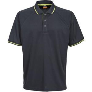 Trespass Bonington actief poloshirt met korte mouwen voor heren XXS donkergrijze kleur