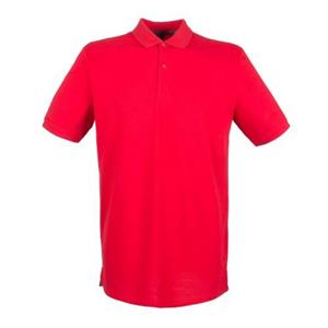 Henbury heren modern fit katoenen piqué poloshirt S rood