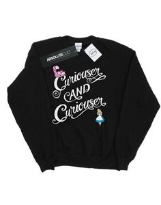Disney jongens Alice In Wonderland Curiouser Sweatshirt 12-13 zwart
