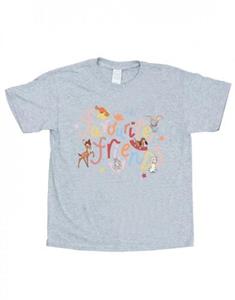 Disney meisjes kleine vrienden favoriete dier katoenen T-shirt 5-6 Years grijs