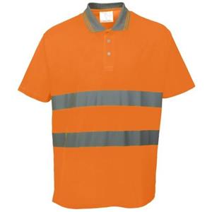 Portwest Cotton Comfort reflecterend veiligheidspoloshirt met korte mouwen 3XL geel