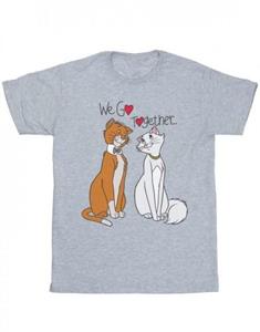 Disney Girls The Aristocats We Go Together katoenen T-shirt 9-11 Years wit