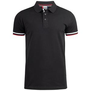 Pertemba FR - Apparel Clique heren poloshirt met Newton streepdetail XS wit