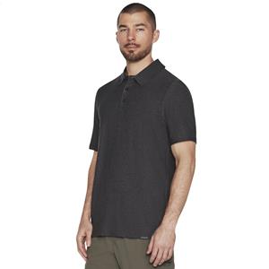 Skechers Go Dri All Day Polo, grijze T-shirts voor heren M grijs